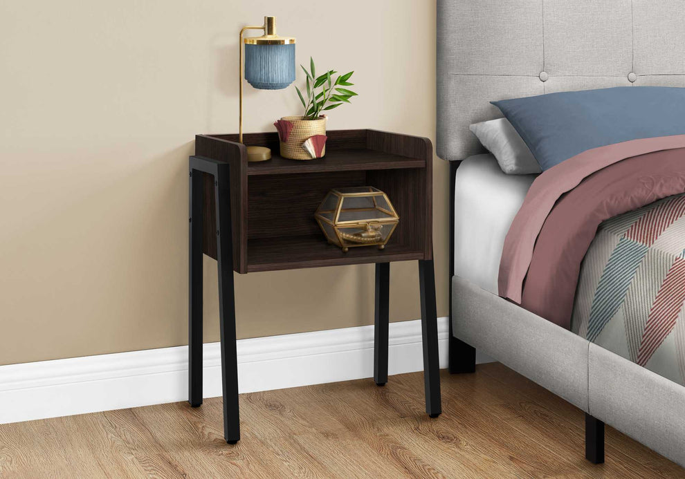 23" Rectangular Grey and Black Metal Accent Table By Homeroots | Accent Tables | Modishstore - 6