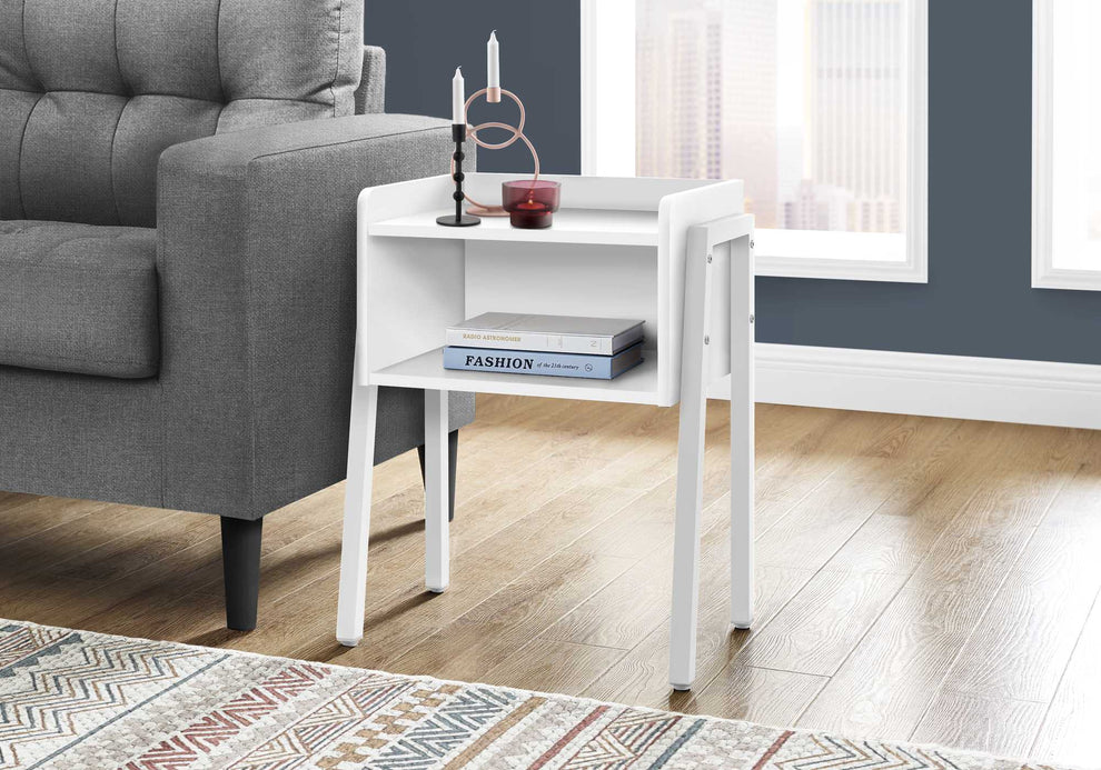 23" Rectangular Grey and Black Metal Accent Table By Homeroots | Accent Tables | Modishstore - 11