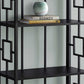 62" 4 Tier Bookcase BlackwithBlack Metal Etagere By Homeroots | Bookcases | Modishstore - 2