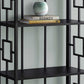 62" 4 Tier Bookcase BlackwithBlack Metal Etagere By Homeroots | Bookcases | Modishstore - 3