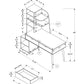 55" Espresso Computer Desk with Bookcase By Homeroots | Desks | Modishstore - 4