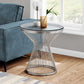 Stainless Steel with Tempered Glass Accent Table By Homeroots