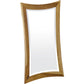 Modern Curves Solid Teak Wall Mirror in Natural Finish By Homeroots | Mirrors | Modishstore - 3