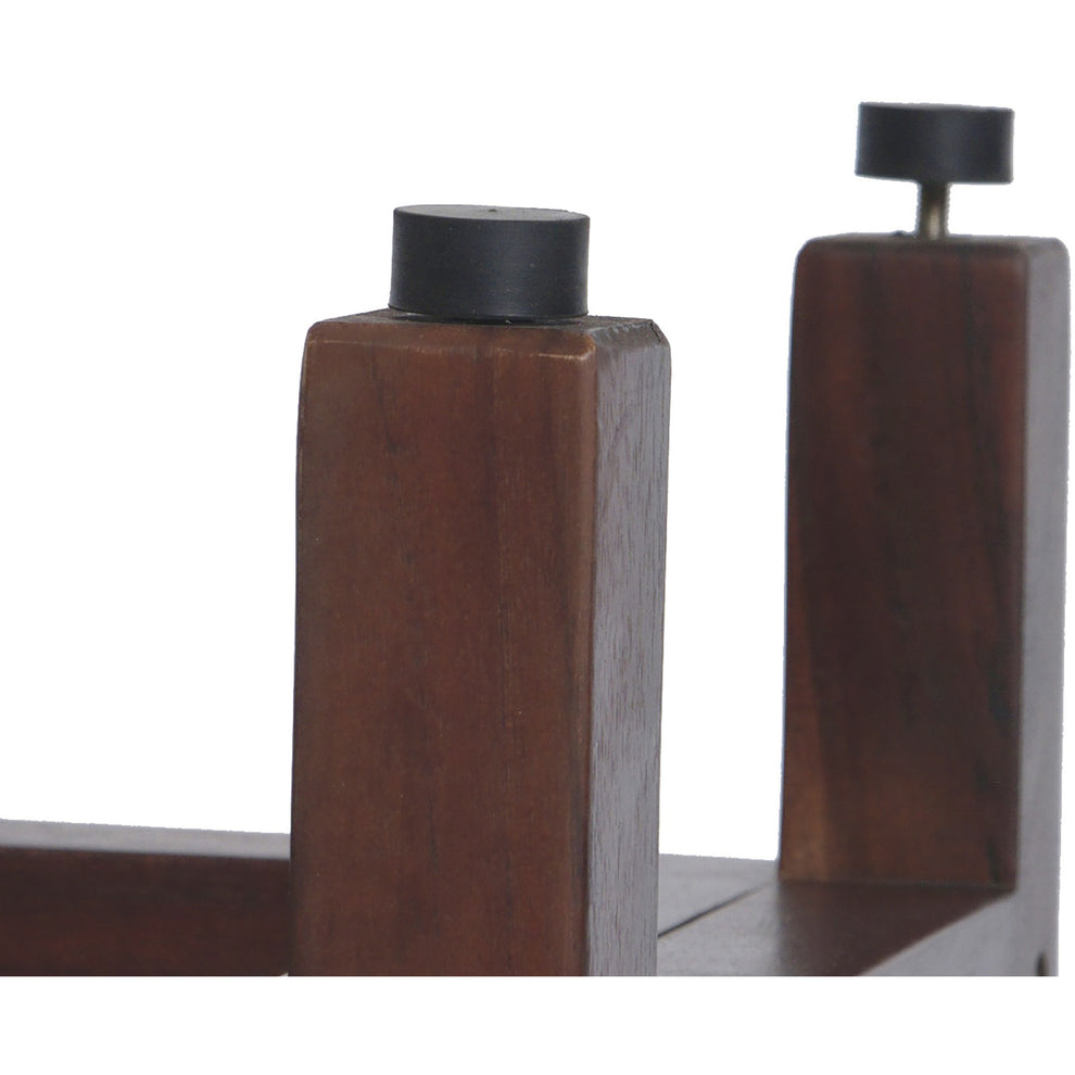 Rectangular Teak Shower Bench with Handles in Brown Finish By Homeroots | Outdoor Stools & Benches | Modishstore - 4