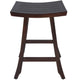 Compact Teak Counter Stool In Brown Finish By Homeroots | Counter Stools | Modishstore