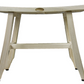 Contemporary Teak Shower Stool or Bench in Whitewash Finish By Homeroots | Outdoor Stools & Benches | Modishstore - 2