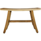 Contemporary Teak Shower Bench in Natural Finish By Homeroots | Outdoor Stools & Benches | Modishstore - 2