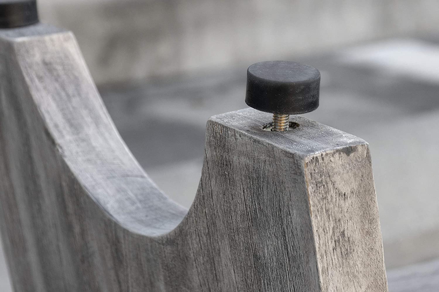 Contemporary Teak Shower or Bench with Shelf in Gray Finish By Homeroots | Outdoor Stools & Benches | Modishstore - 5