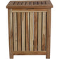 Compact Teak Laundy Storage With Removable Bag In Natural Finish By Homeroots | Dressers | Modishstore
