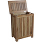 Compact Teak Laundy Storage With Removable Bag In Natural Finish By Homeroots | Dressers | Modishstore - 4