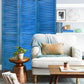 3 Panel Light Blue Shutter Screen Room Divider By Homeroots | Room Dividers | Modishstore - 4