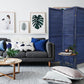3 Panel Light Blue Shutter Screen Room Divider By Homeroots | Room Dividers | Modishstore - 8