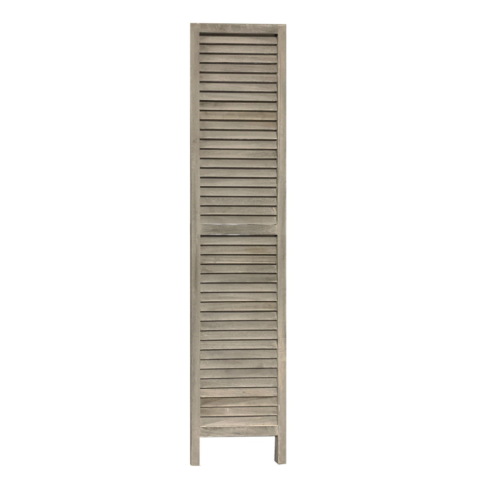3 Panel Light Blue Shutter Screen Room Divider By Homeroots | Room Dividers | Modishstore - 12