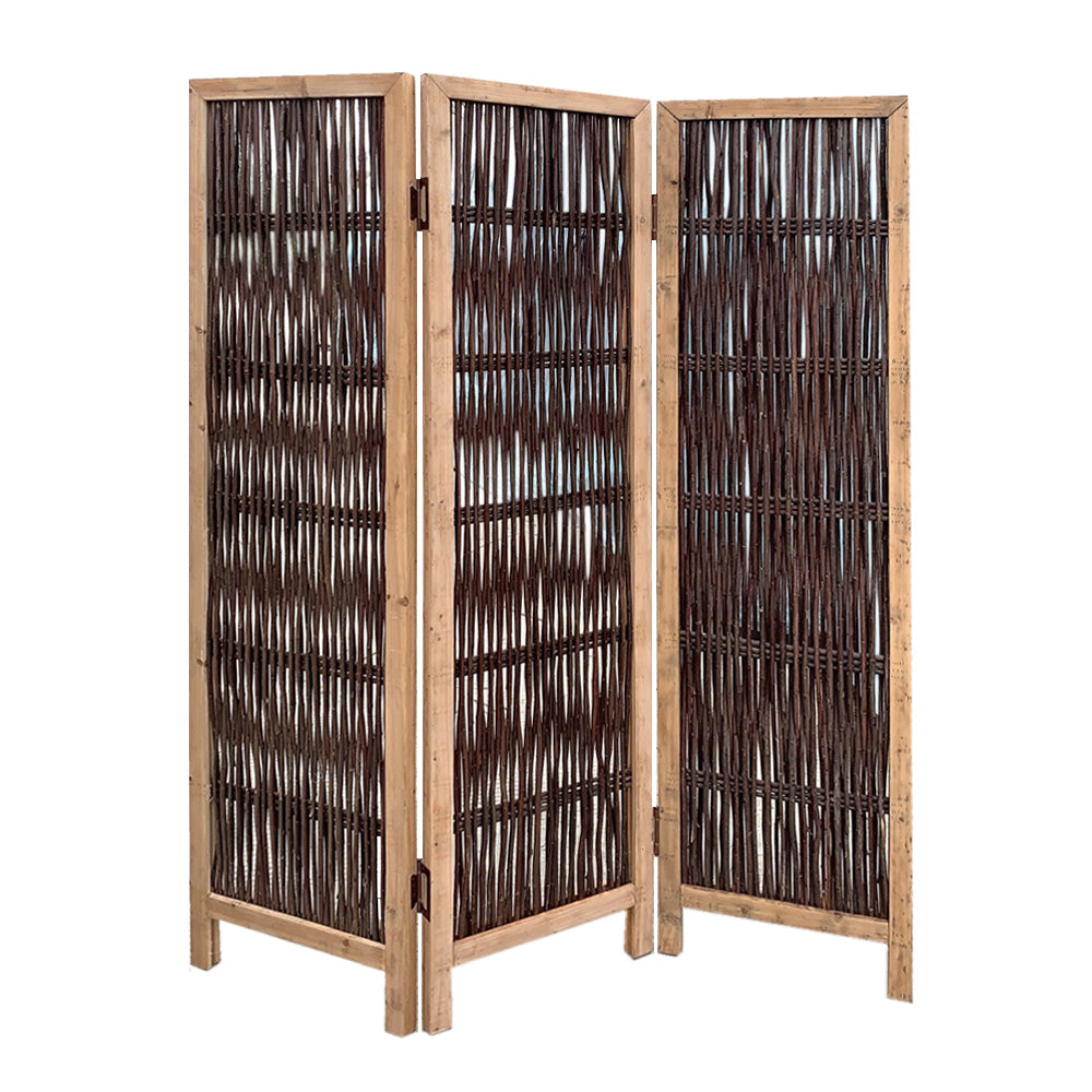 3 Panel Kirkwood Room Divider with Interconnecting Branches Design By Homeroots | Room Dividers | Modishstore