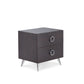Espresso Wood Finish Rectangular Night Stand By Homeroots | Accent Tables | Modishstore