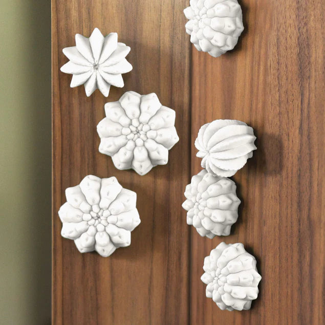 Wall Play Cactus, Cream Set Of 10 By Gold Leaf Design Group | Wall Decor | Modishstore - 4