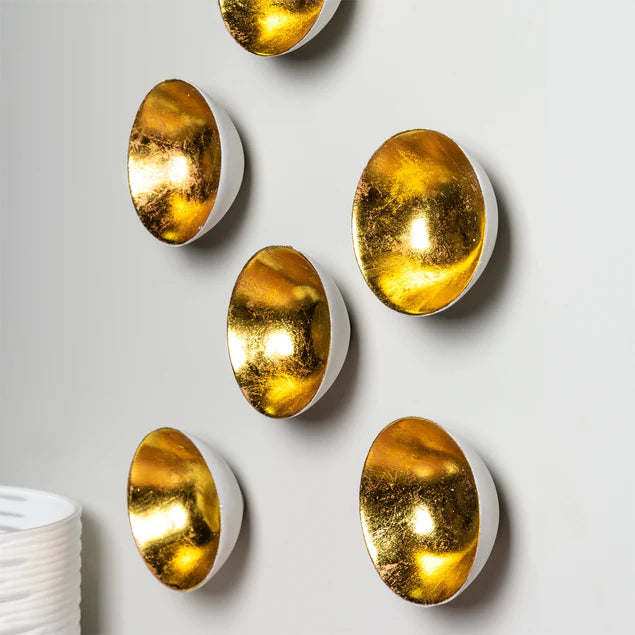Wall Play Full Moon Gold Leaf By Gold Leaf Design Group Set Of 12 | Wall Decor | Modishstore - 3