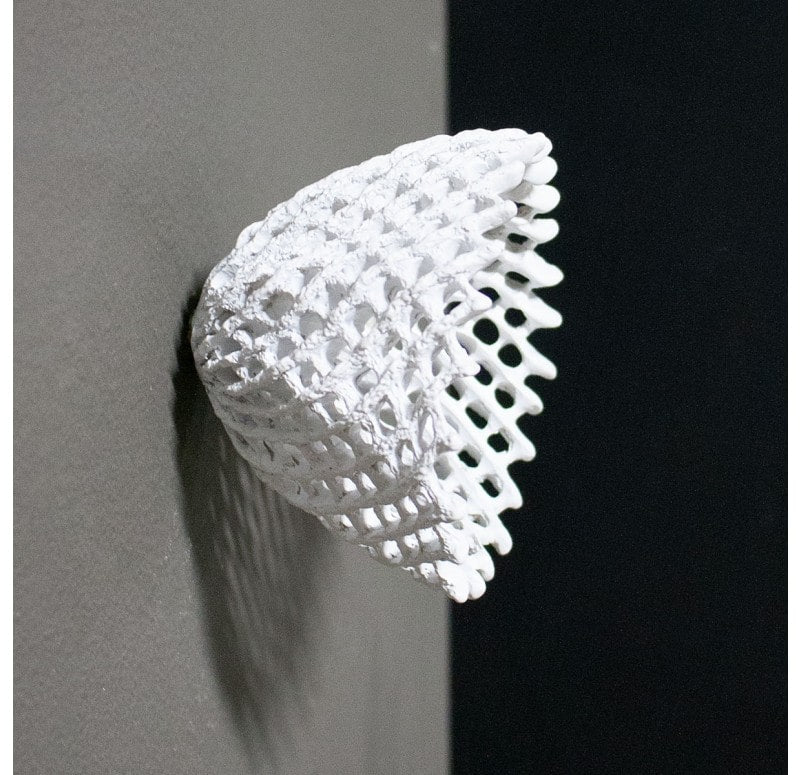 Wall Play: Lace, Matte White Set of 8 by  Gold Leaf Design Group | Wall Decor | Modishstore - 2