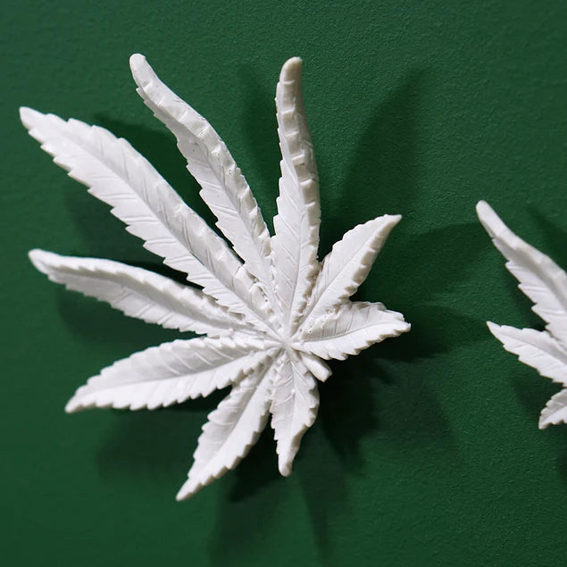 Wall Play Cannabis Leaf Set Of 10 By Gold Leaf Design Group | Wall Decor |  Modishstore - 3