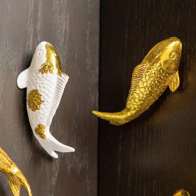 Wall Play Koi, Gold, Set Of 10 By Gold Leaf Design Group | Wall Decor | Modishstore