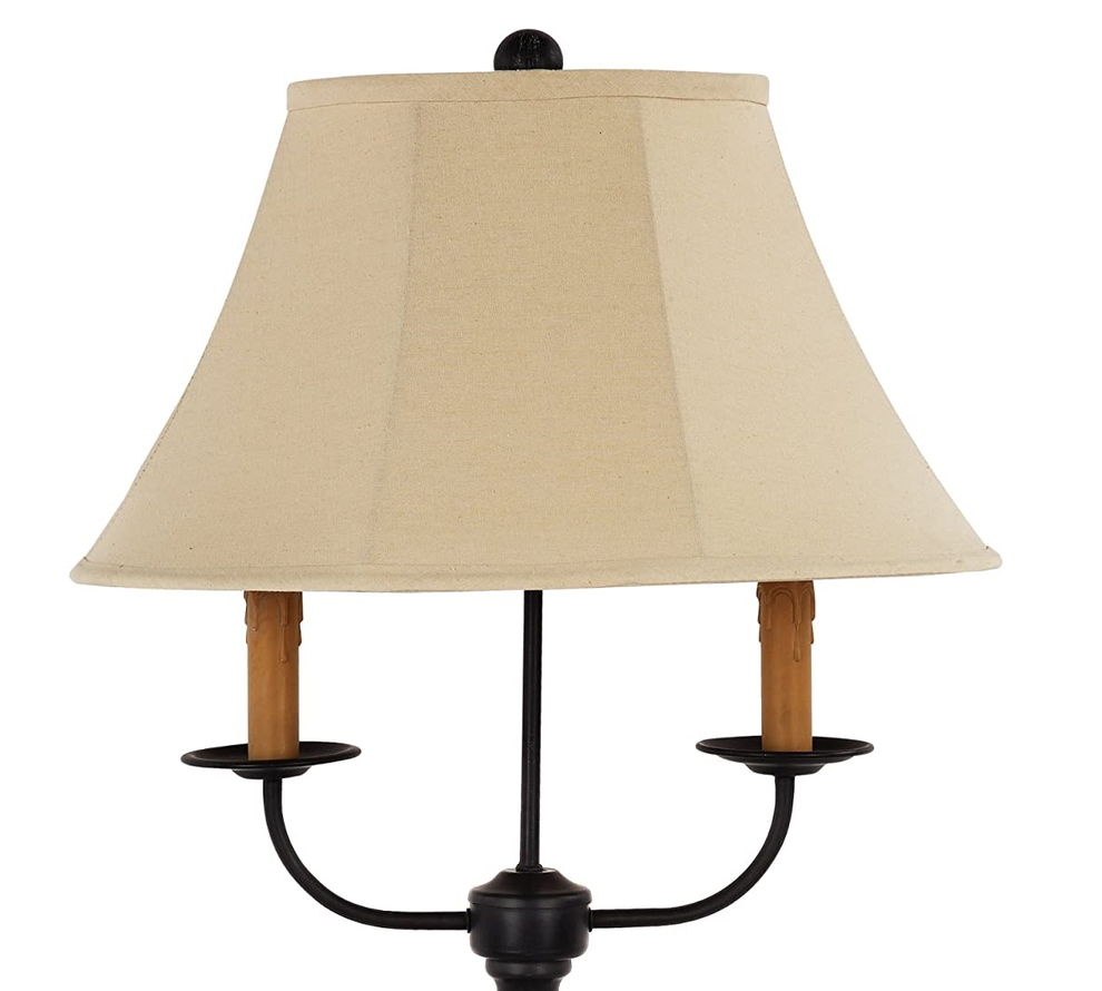 Black Double Vintage Candle Table Lamp By Homeroots | Table Lamps | Modishstore - 2