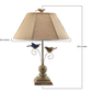Cheerful Taupe Base Table Lamp with 3D Colorful Birds By Homeroots | Table Lamps | Modishstore - 2