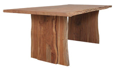 Solid Acacia Wood Live Edge Dining Table By Homeroots