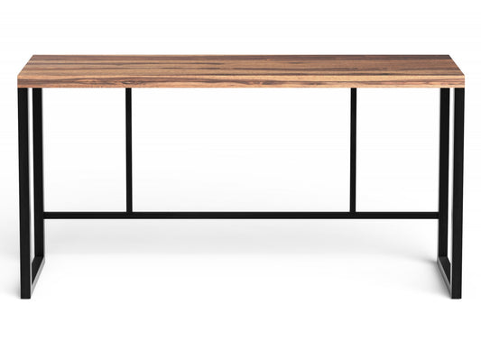 Squared Off Natural Wood Bar or Pub Table By Homeroots | Console Tables | Modishstore