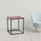 Squared Off Natural Wood End or Side Table By Homeroots