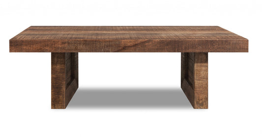 Solid Wood Butcher Block Dining Bench By Homeroots | Coffee Tables | Modishstore