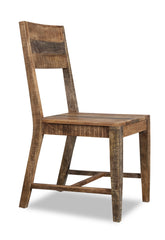 Set Of 2 Solid Mango Wood Dining Chairs By Homeroots