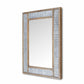 Modern Farmhouse Rectangular Wood and Galvanized Metal Wall Mirror By Homeroots | Mirrors | Modishstore - 2
