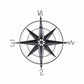 Black Metal Wall Decor Compass with Gold Center Accents By Homeroots | Wall Decor | Modishstore - 4