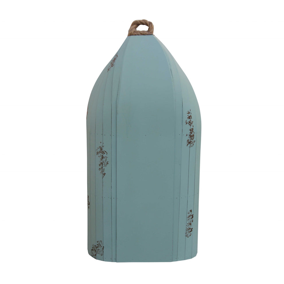 Distressed Blue Canoe Hanging Shelf By Homeroots | Shelves & Shelving Units | Modishstore - 4