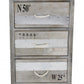 Nautical Gray Wash Wood Accent Cabinet By Homeroots | Cabinets | Modishstore - 3