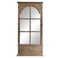 Rectangular Rustic Door Design Leaning Mirror with Door Hinge By Homeroots | Mirrors | Modishstore - 4