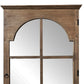 Rectangular Rustic Door Design Leaning Mirror with Door Hinge By Homeroots | Mirrors | Modishstore - 5