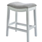 31" White Finished Solid Wood Bar Stool By Homeroots | Bar Stools | Modishstore - 2