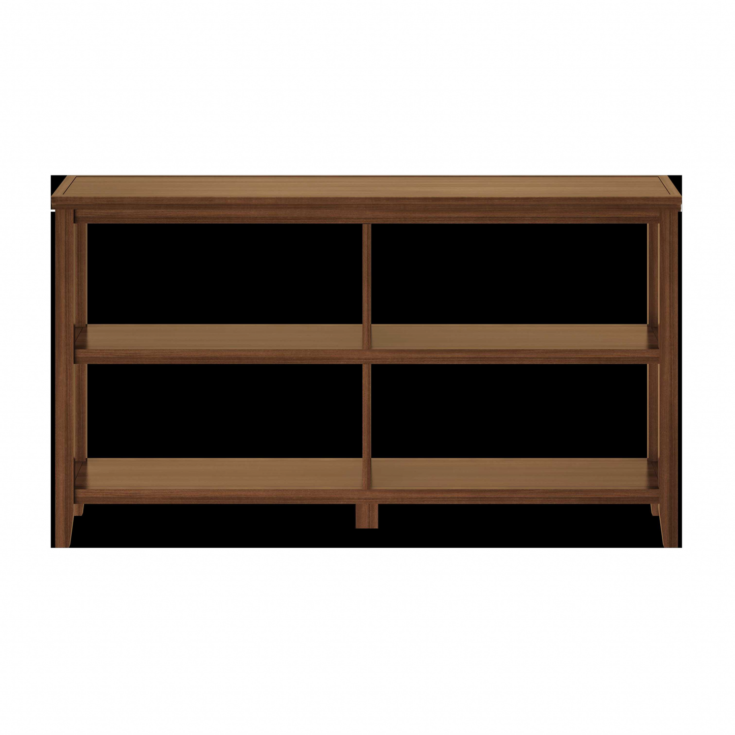 30" Bookcase with 2 Shelves in Walnut By Homeroots | Bookcases | Modishstore - 3