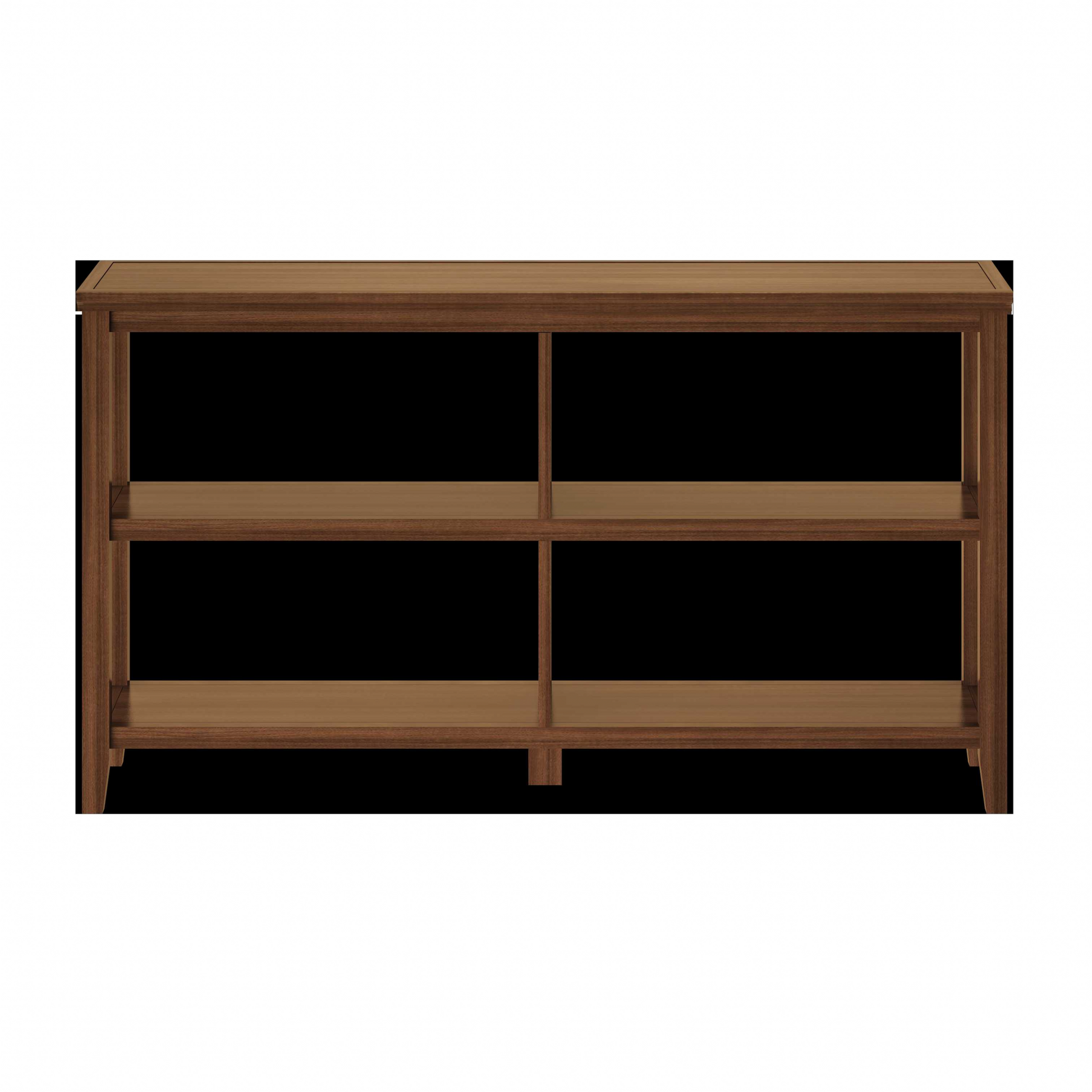 30" Bookcase with 2 Shelves in Walnut By Homeroots | Bookcases | Modishstore - 3