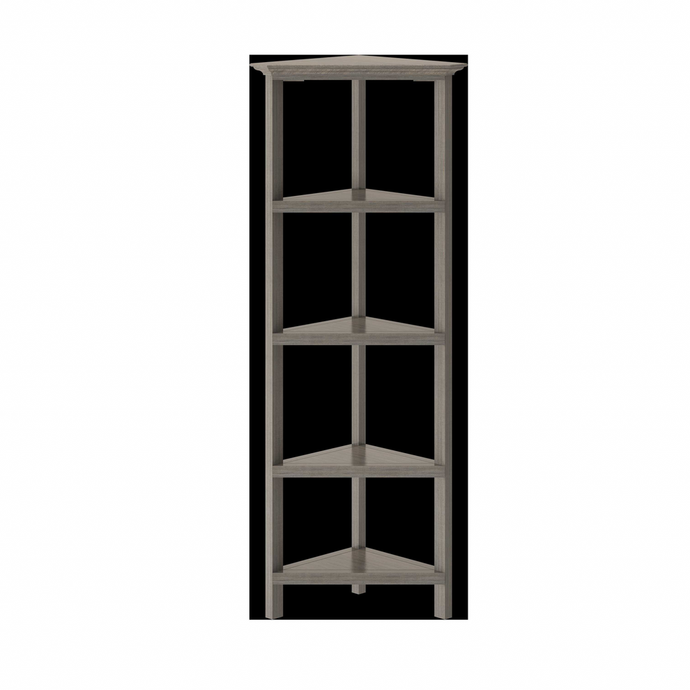 60" Bookcase with 2 Shelves in Washed Grey By Homeroots - 379943 | Bookcases | Modishstore - 2