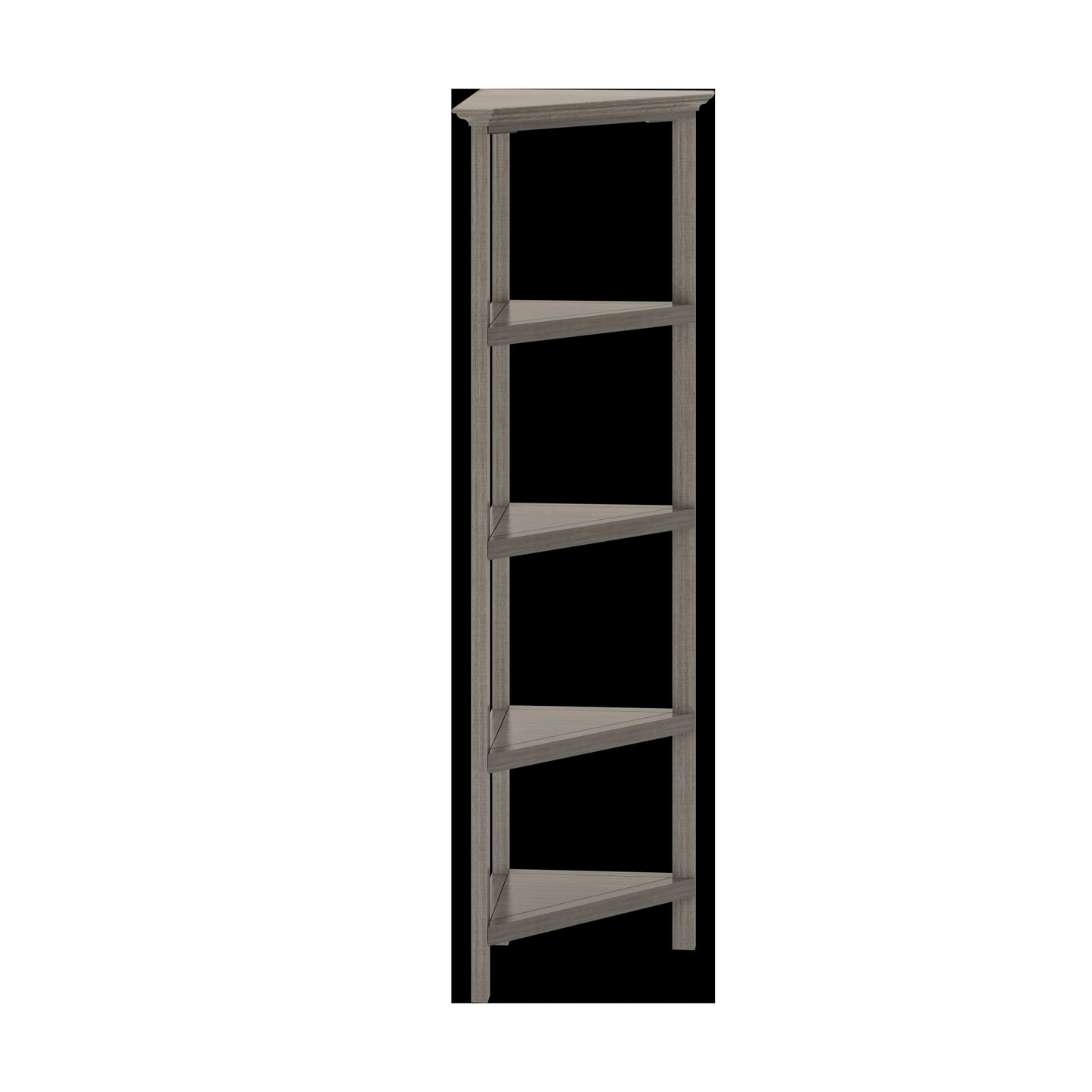 60" Bookcase with 2 Shelves in Washed Grey By Homeroots - 379943 | Bookcases | Modishstore - 2