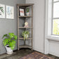 60" Bookcase with 2 Shelves in Washed Grey By Homeroots - 379943 | Bookcases | Modishstore - 5