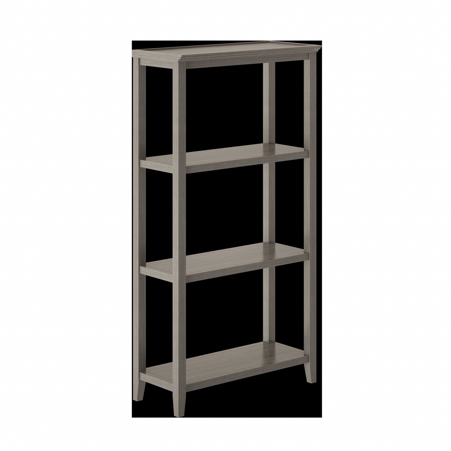 60" Bookcase with 2 Shelves in Washed Grey By Homeroots - 379946 | Bookcases | Modishstore