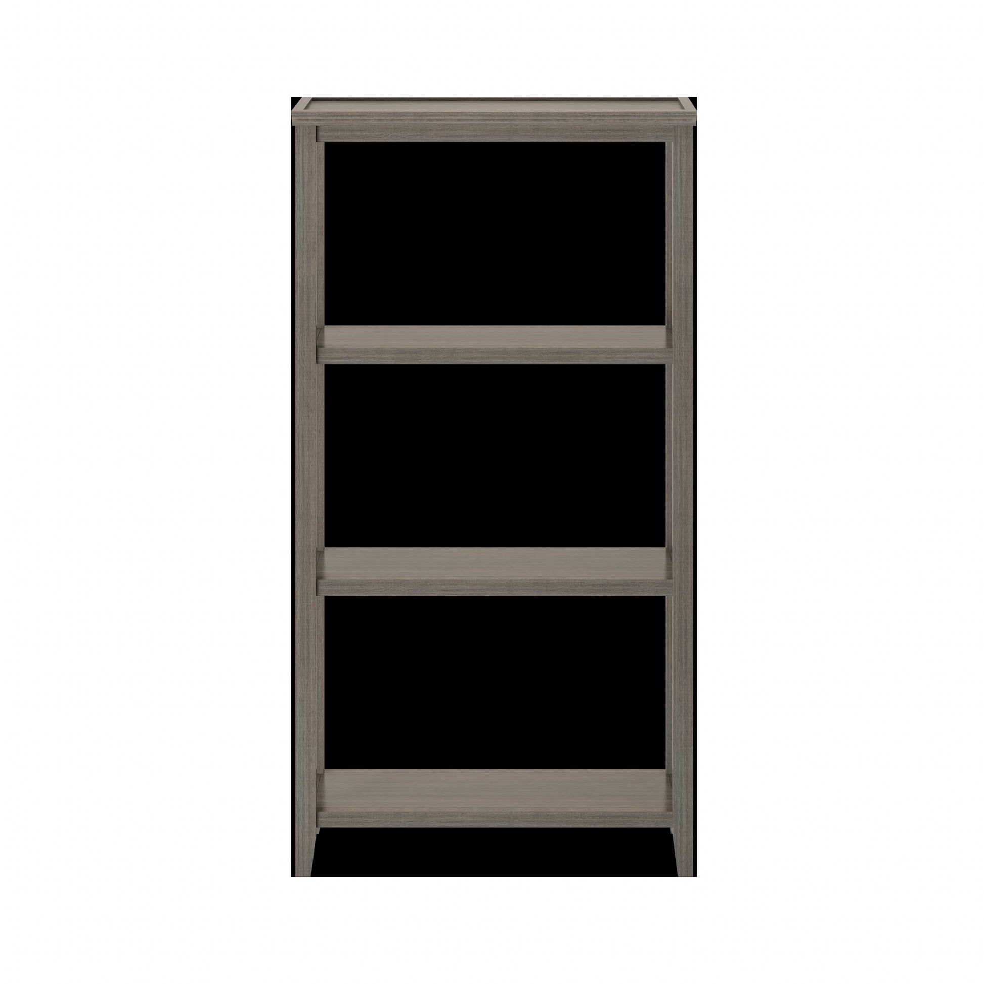 60" Bookcase with 2 Shelves in Washed Grey By Homeroots - 379946 | Bookcases | Modishstore - 2