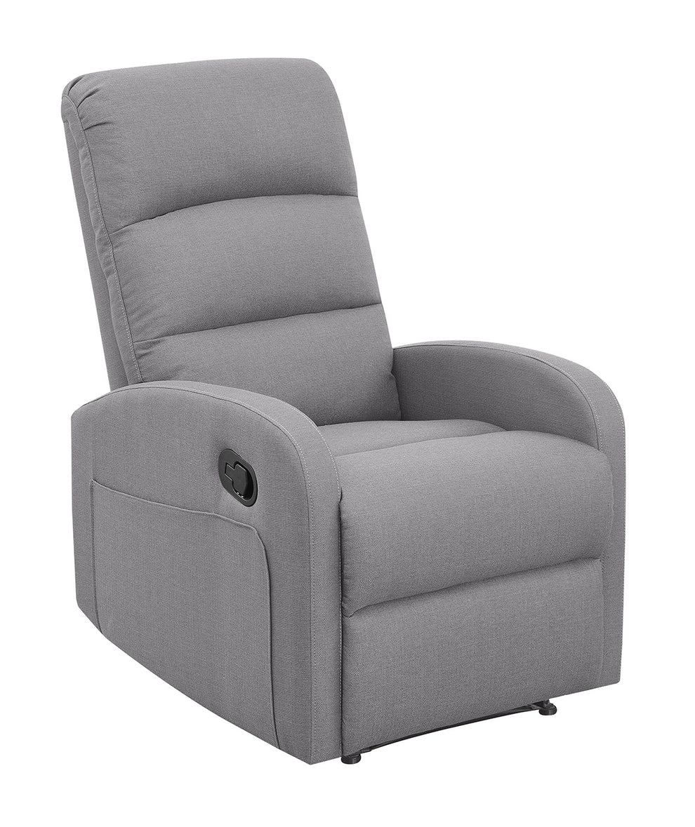 Relaxing Dawn Gray Recliner Chair By Homeroots | Recliners | Modishstore - 2