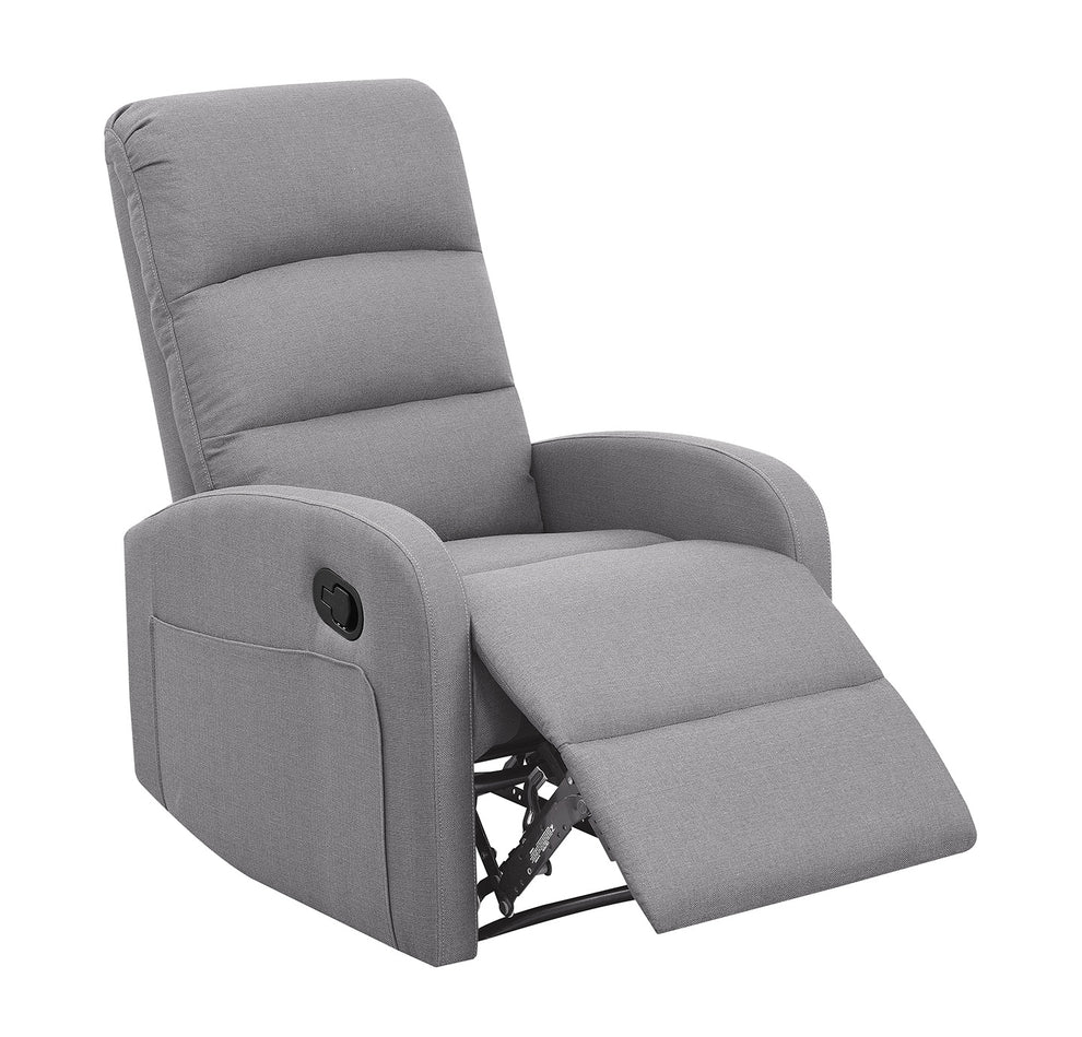 Relaxing Dawn Gray Recliner Chair By Homeroots | Recliners | Modishstore - 5