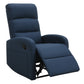 Relaxing Navy Blue Recliner Chair By Homeroots | Recliners | Modishstore - 2