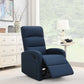 Relaxing Navy Blue Recliner Chair By Homeroots | Recliners | Modishstore - 3