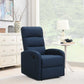 Relaxing Navy Blue Recliner Chair By Homeroots | Recliners | Modishstore - 4